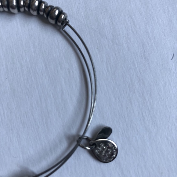 Alex and Ani Rafaleian Silver Nike Beaded Bracelet - Picture 2 of 3